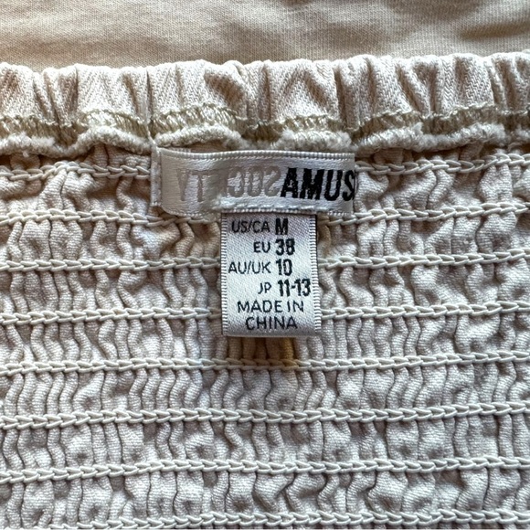 AMUSE SOCIETY Beige Cream Bustier Crop Top – Size M - Picture 7 of 11